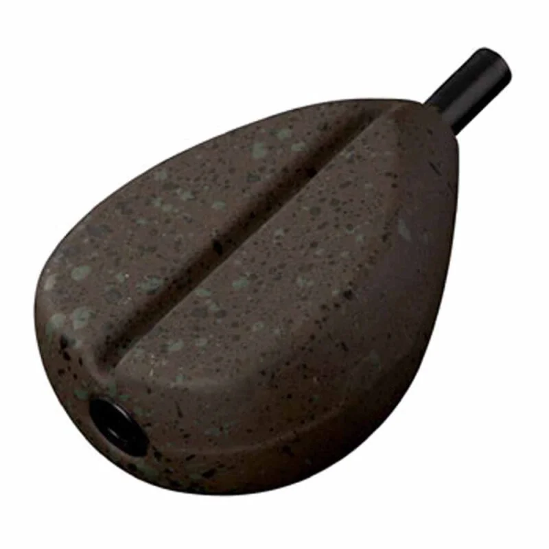 Fox - Camotex Flat Pear In-Line Lead - Grooved - 3,0oz/85g 1 Fox - Camotex Flat Pear In-Line Lead - Grooved - 3,0oz/85g