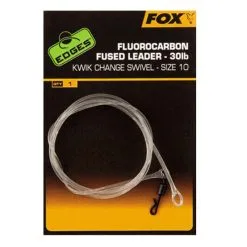 Fox - Edges Fluorocarbon Fused Leader Kwik Change Size 10
