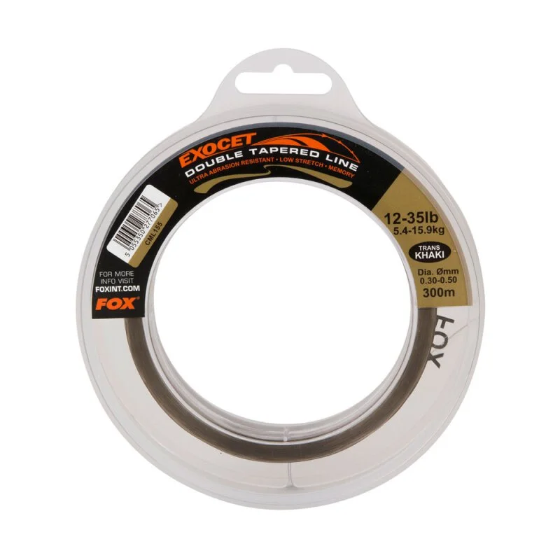 Fox - Exocet Trans Khaki Double Tapered Line - 0.33mm - 0.50mm X 300m 1 Fox - Exocet Trans Khaki Double Tapered Line - 0.33mm - 0.50mm X 300m