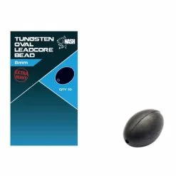 Nash - Tungsten Oval Leadcore Bead 8mm